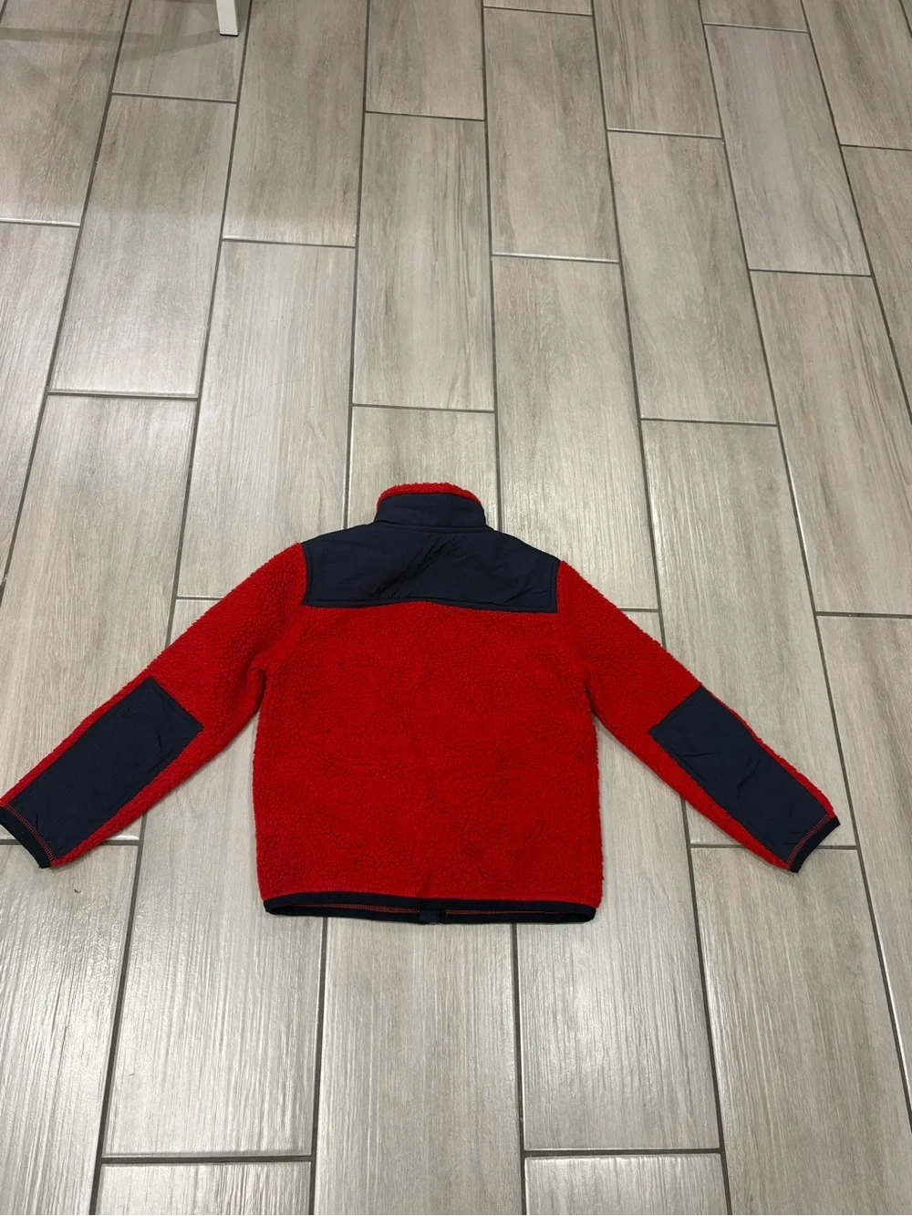 Box #7 Polo Ralph Lauren Boys size 7 Teddy Sherpa Fleece Red/Navy Jacket